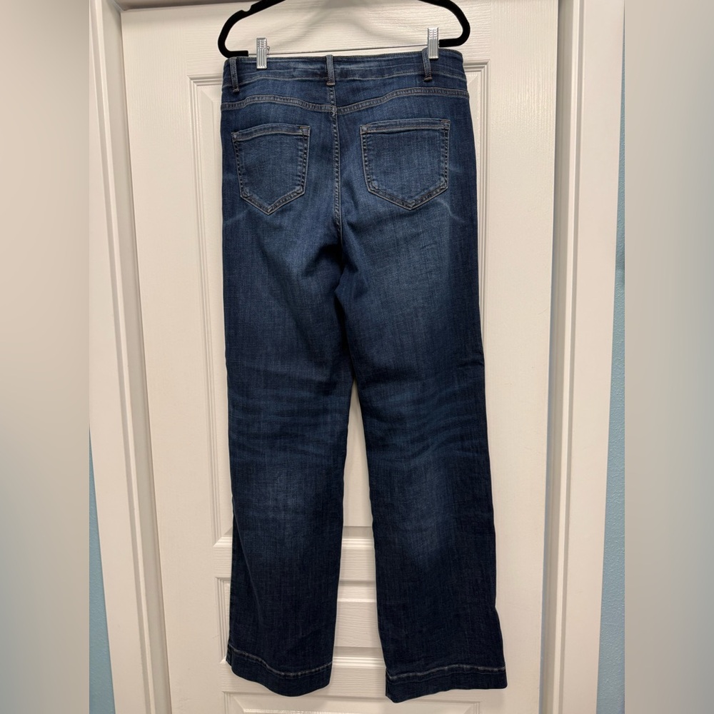 J Jill High-Rise Wide-Leg Jeans Size 10 Tall - Picture 5 of 6